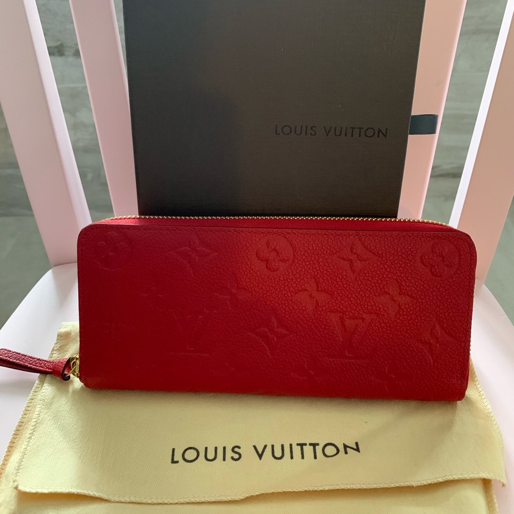 Louis Vuitton Clemence wallet Empreinte Leather